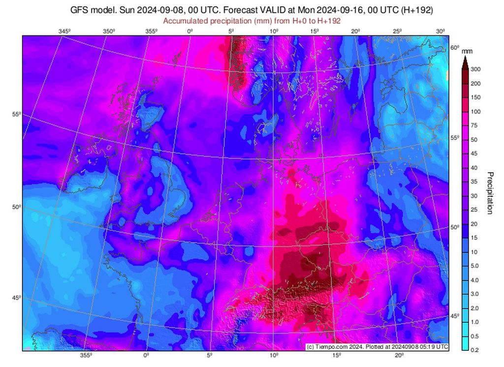 GFS, Sintflut, Deutschland