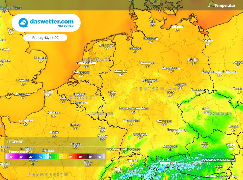 höchstwerte, freitag, deutschland