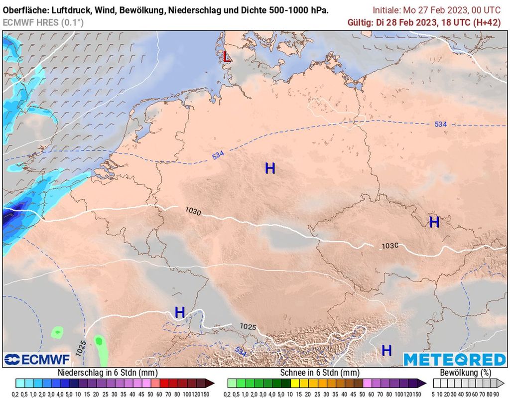 hochdruck, wetter, deutschland, märz