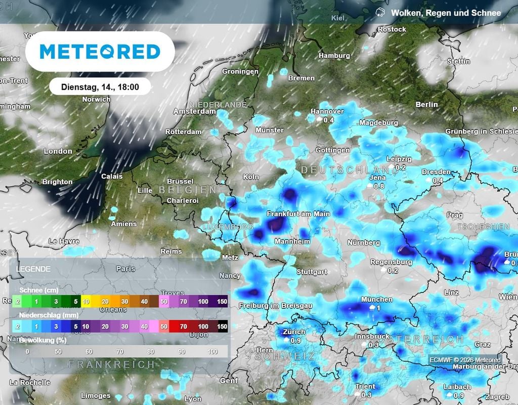 Ist das die große Wetterwende? Ab Dienstagnachmittag teils starke Gewitter und Unwetter.