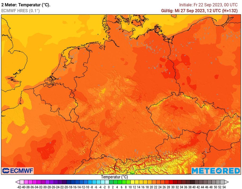 mittwoch, warm, 25 grad