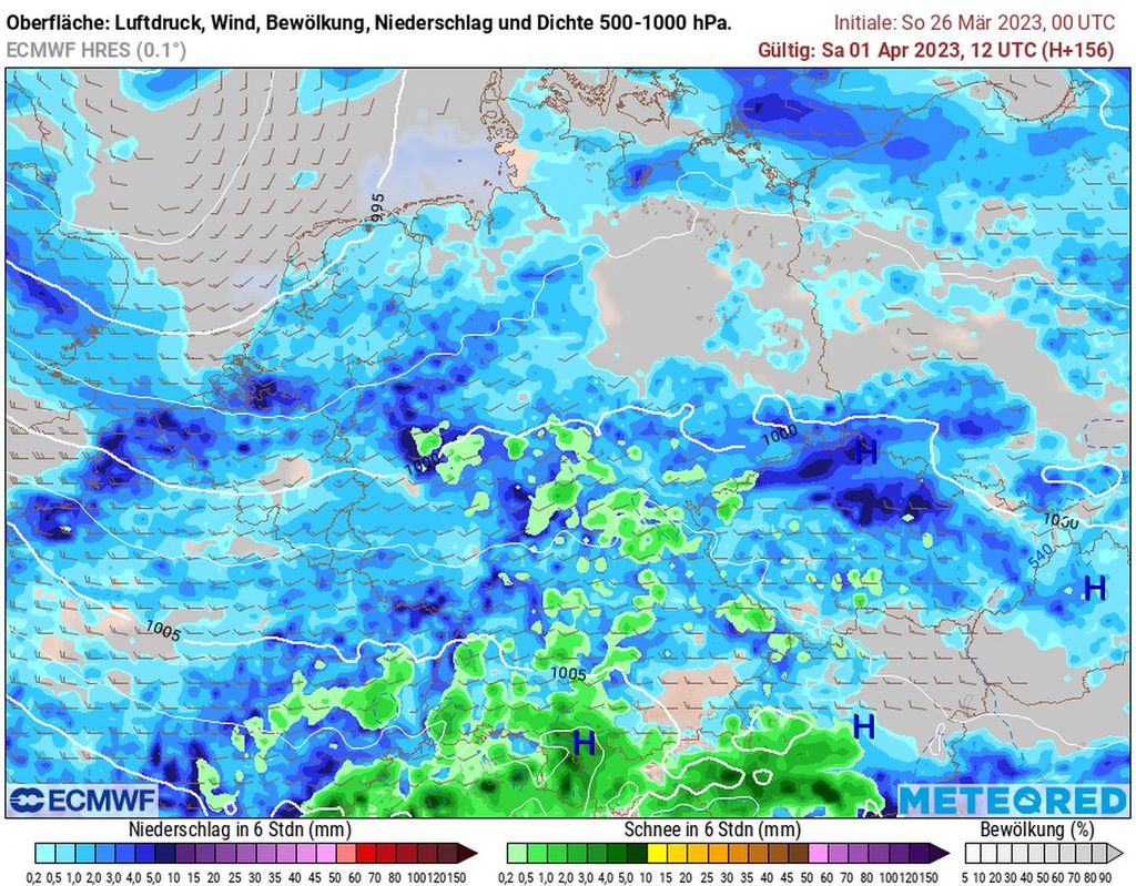 durchwachsen, Schneeschauer, Aprilwetter