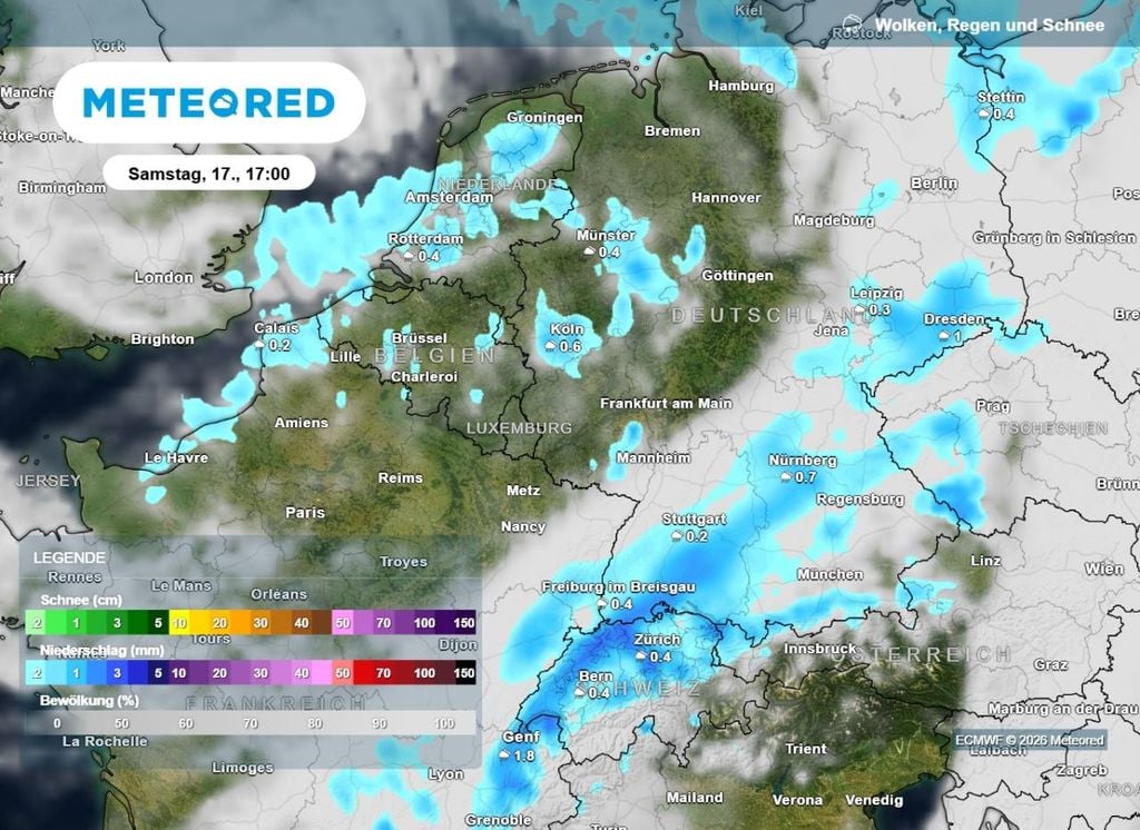 regen, südwesten, wochenende Das Wetter am Wochenende zeigt sich besonders im Südwesten wechselhaft.
