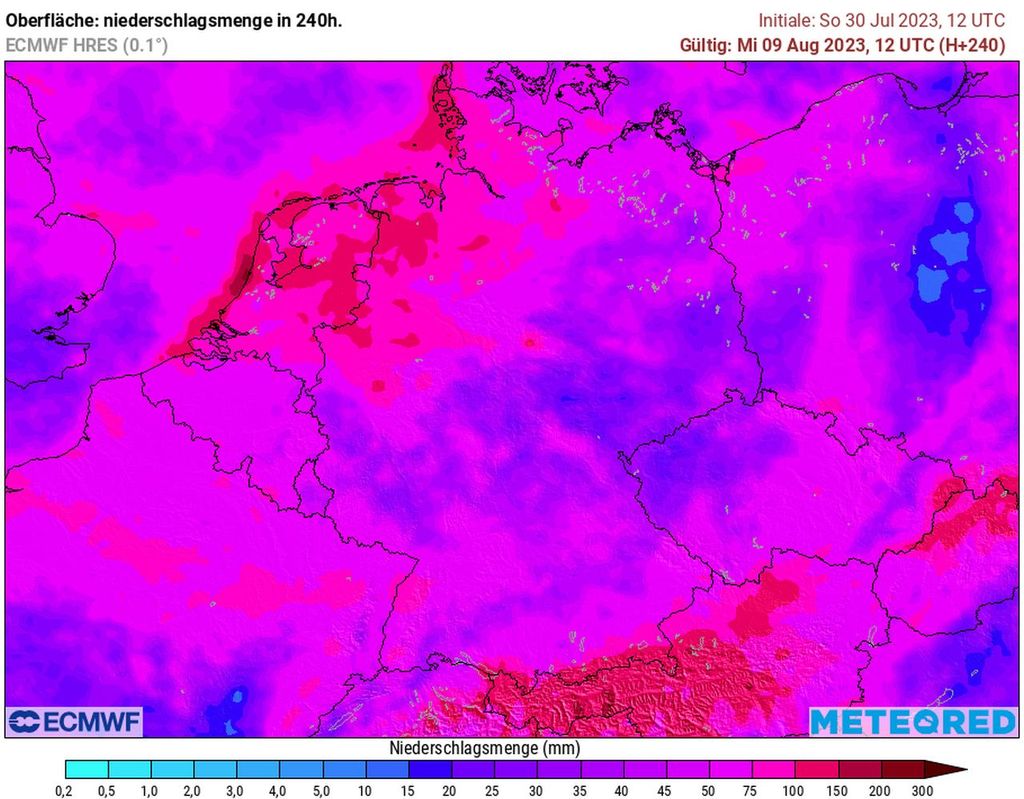 regensummen, deutschland, august