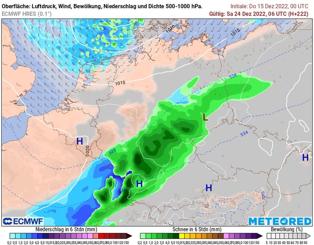 schnee, heiligabend, ecmwf