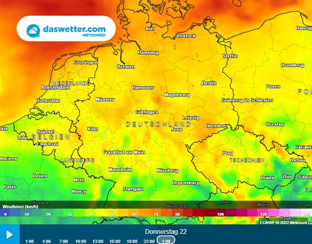 ChaosWetter Sturm und Luftmassengrenze an Weihnachten!