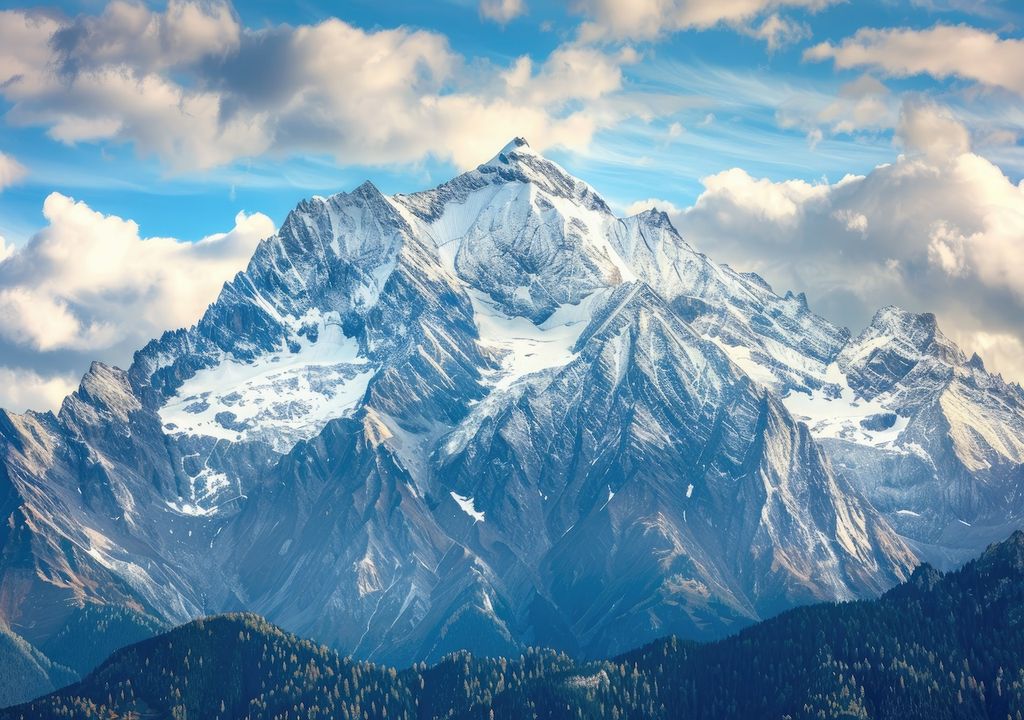 Schnee in den Alpen