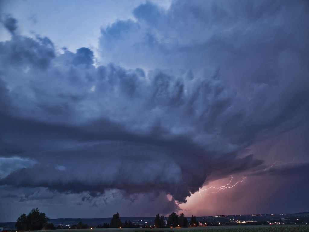 Gewitterwolken, Starkregen, Sturzfluten