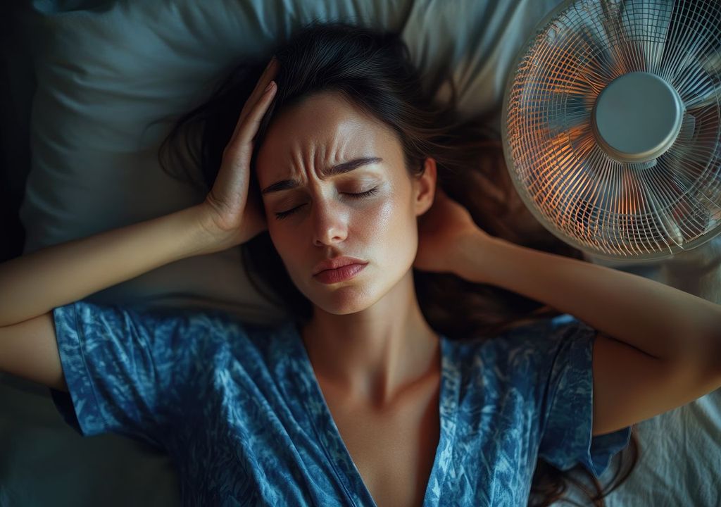 hitze, nachts, schlafen