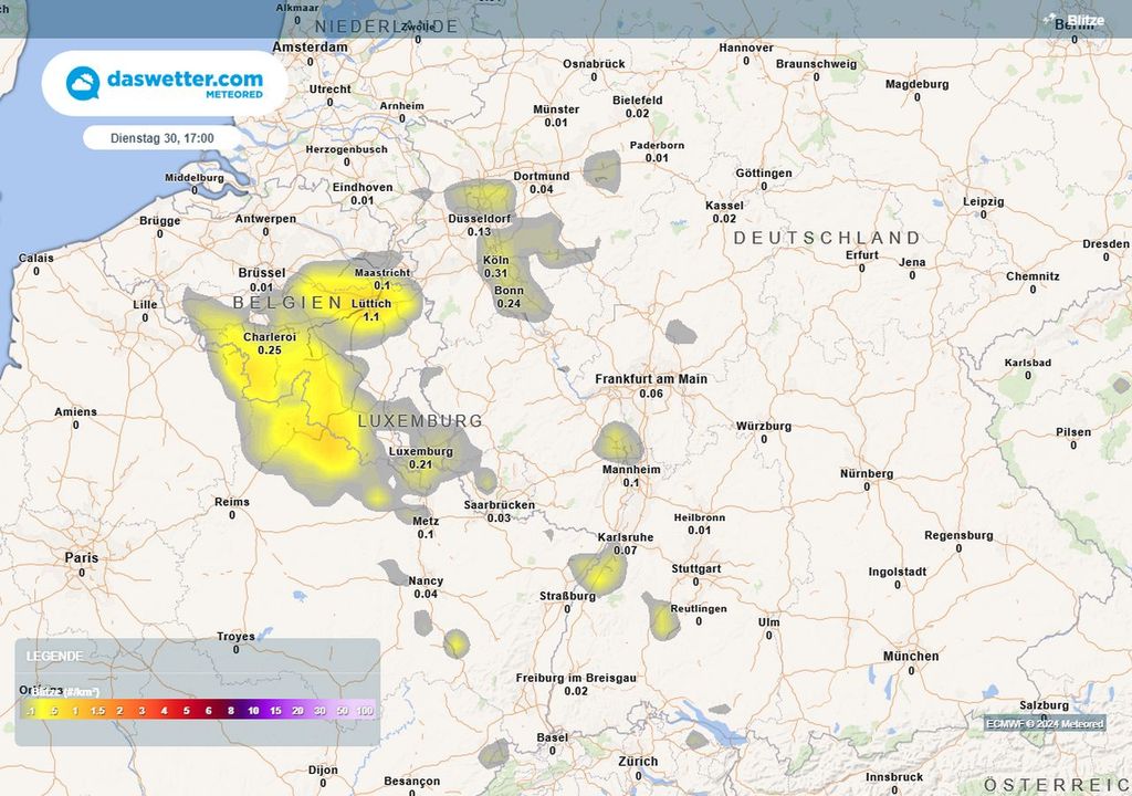 gewitter, blitze, deutschland