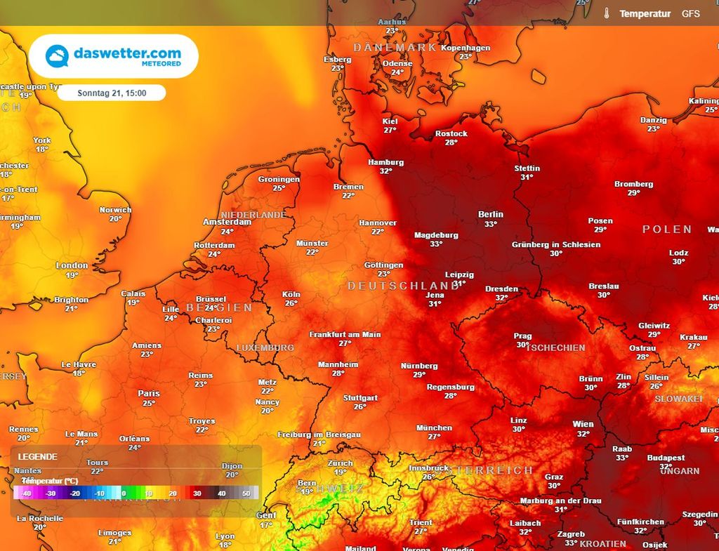 hitze, wetter, sonntag
