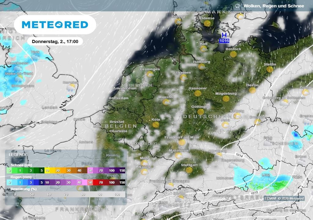Wetterwende in der zweiten Wochenhälfte? Die Schauer lassen nach, ein Hoch taucht auf. Bringt es zu Ostern den Frühsommer nach Deutschland?