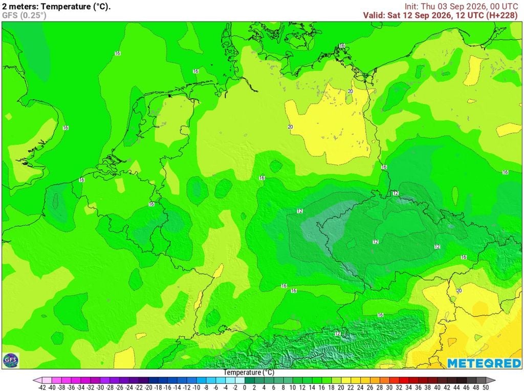Was für ein Wettersturz: Nach einem sehr warmen 1. Septemberwochenende, mit bis zu 30 Grad im Südwesten, werden am 2. Septemberwochenende kaum noch 20 Grad erreicht.