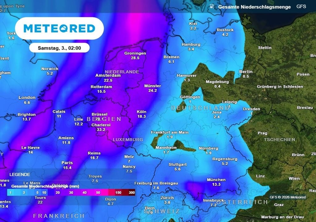 regen, wetter, deutschland Regen! Welcher Regen? Die Regensummen bis Anfang Oktober 2026 halten sich weiterhin sehr in Grenzen.