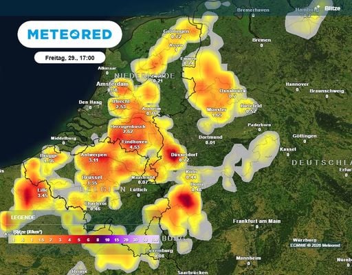 Wetterforscher warnt vor "tagelanger Unwetterlage" &uuml;ber Deutschland: 60 Liter Regen, 4 cm Hagel, Sturm