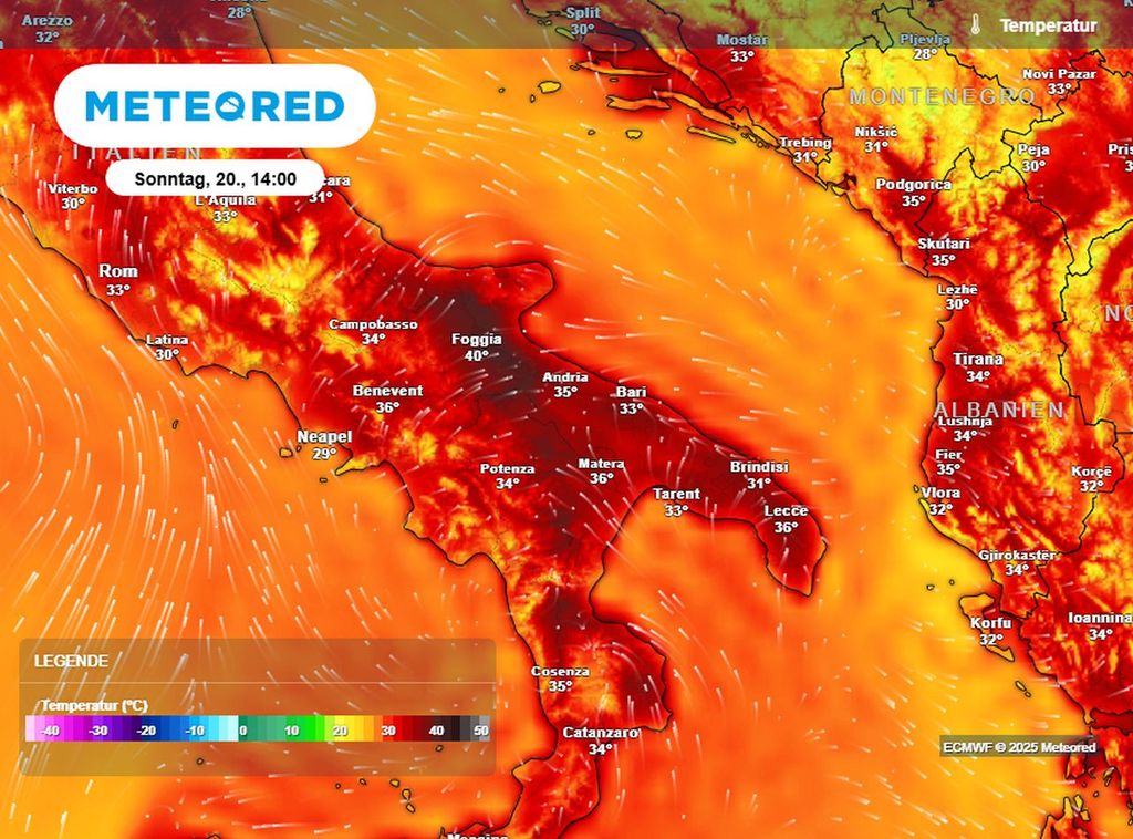 hitzewelle, wetter, italien
