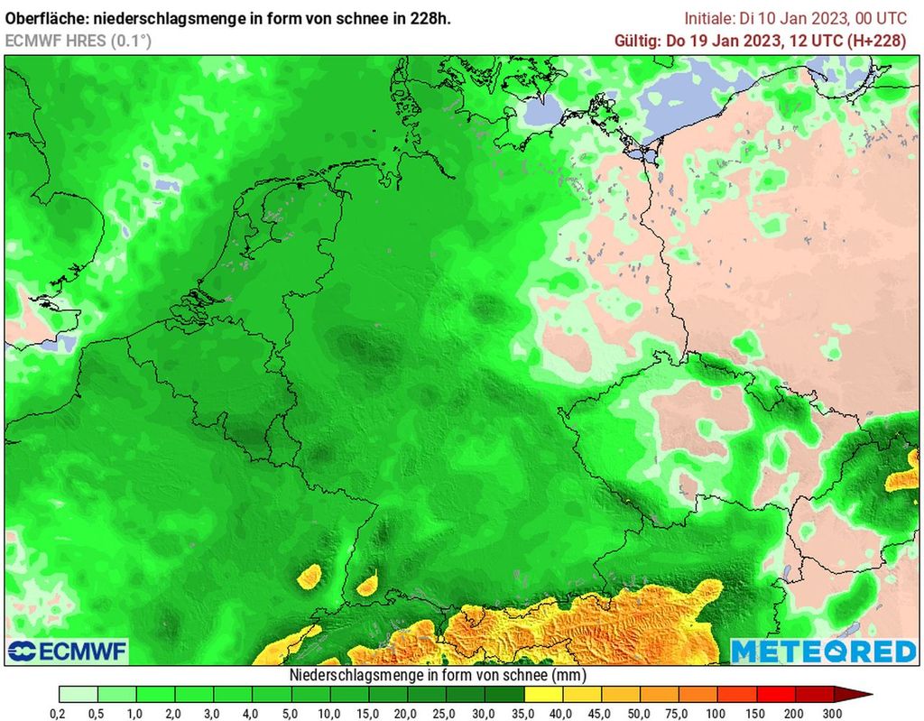schneehöhe, deutschland, ecmwf schneehöhe, deutschland, ecmwf