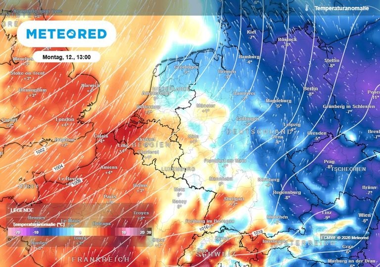Wetterumschwung ab Montag in Deutschland: Wendepunkt mit einer neuen atlantischen Luftmasse? Unwetter durch Eisregen!