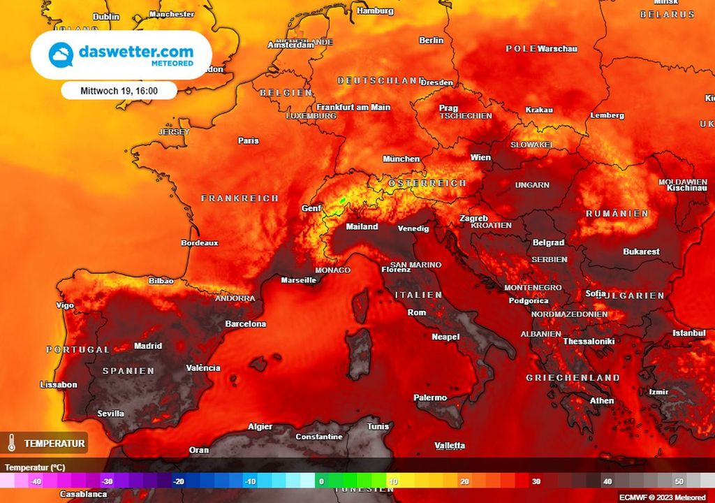 hitze, 45 grad, mittelmeer