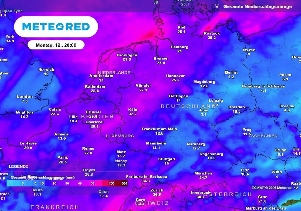 regen, wetterprognose, wetterlage Die Regensummen in den kommenden Tagen fallen regional sehr unterschiedlich aus. In der Fläche ist es allerdings deutlich zu wenig, um die große Trockenheit zu beenden.