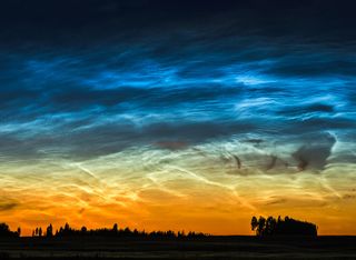 What are noctilucent clouds?