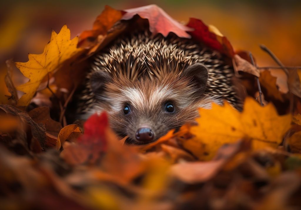 Igel, Herbst, mild Igel, Herbst, mild