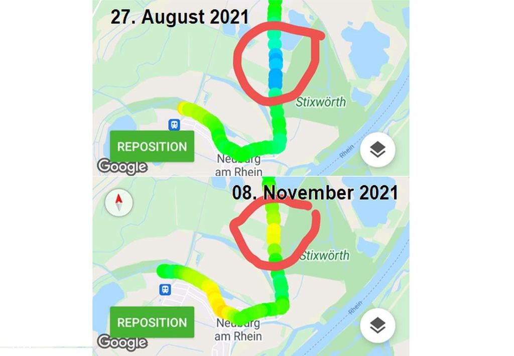 Temperaturmessungen im Sommer und Winter