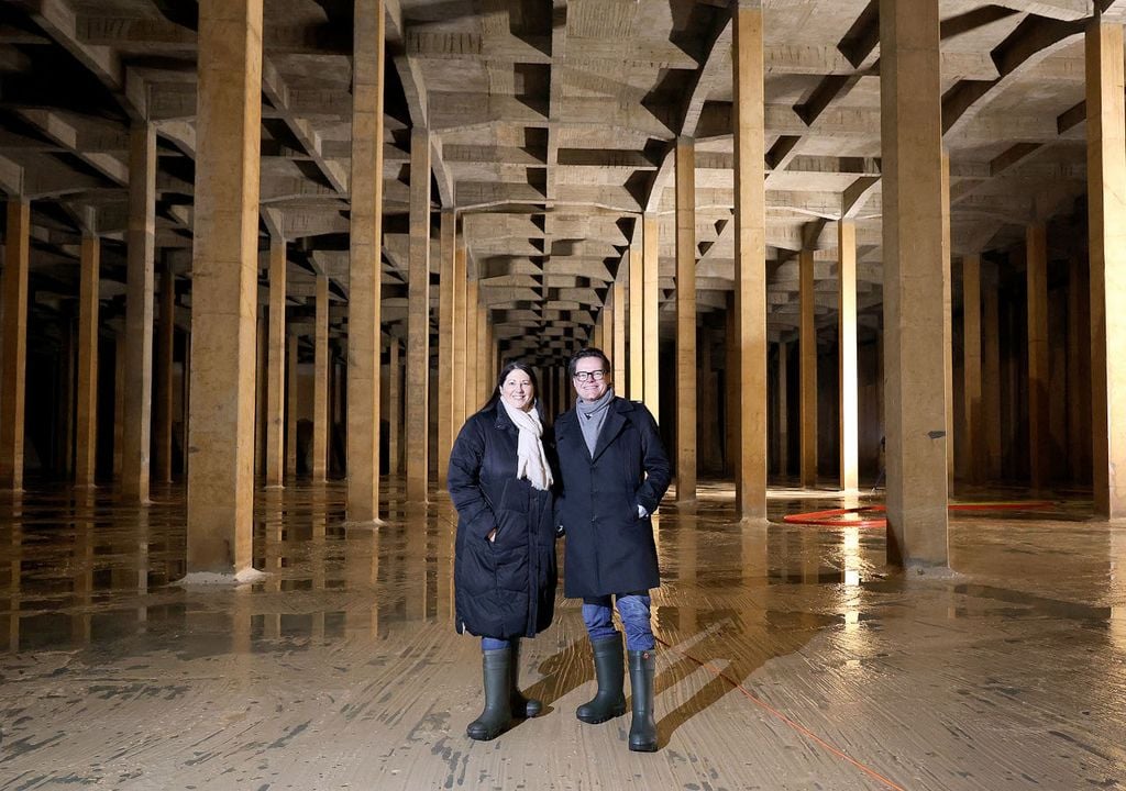 Die Verantwortlichen der Stadt im neuen Trinkwasserspeicher - Stadt Wien/Martin Votava