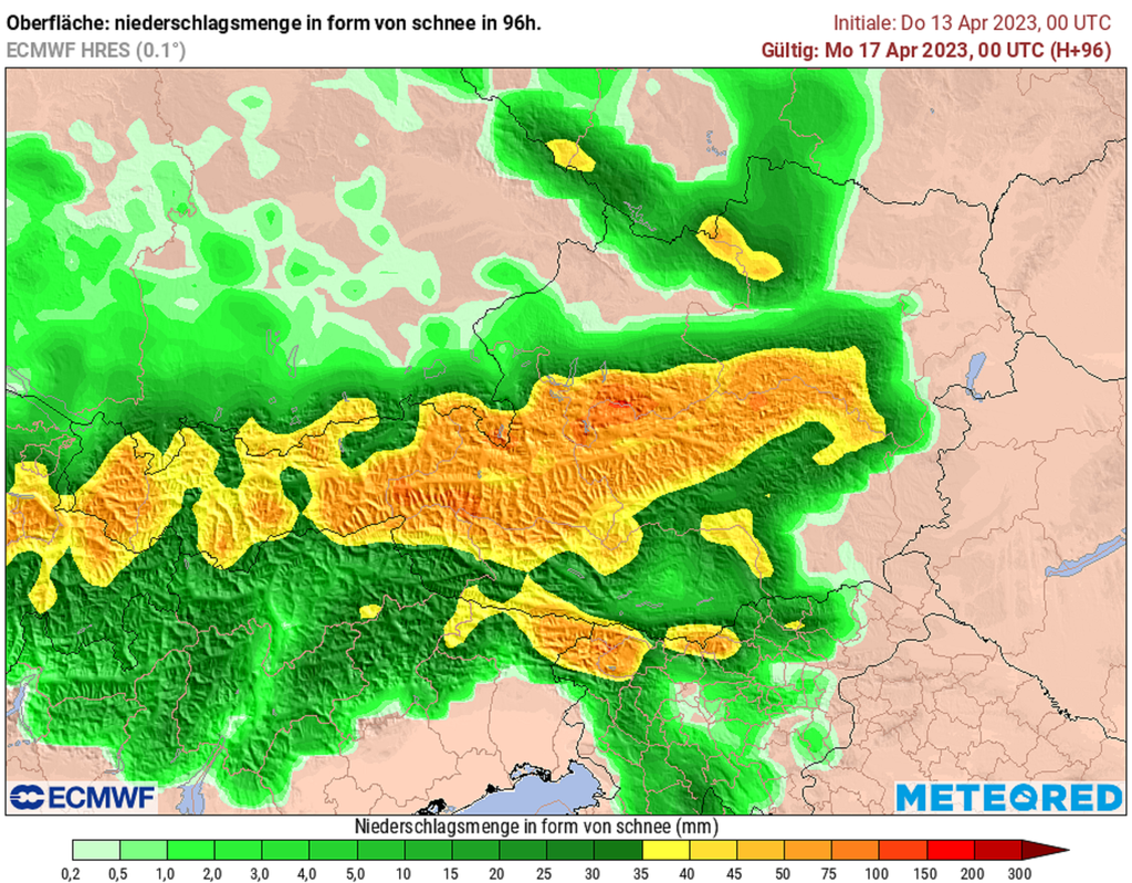 Neuschnee, Österreich