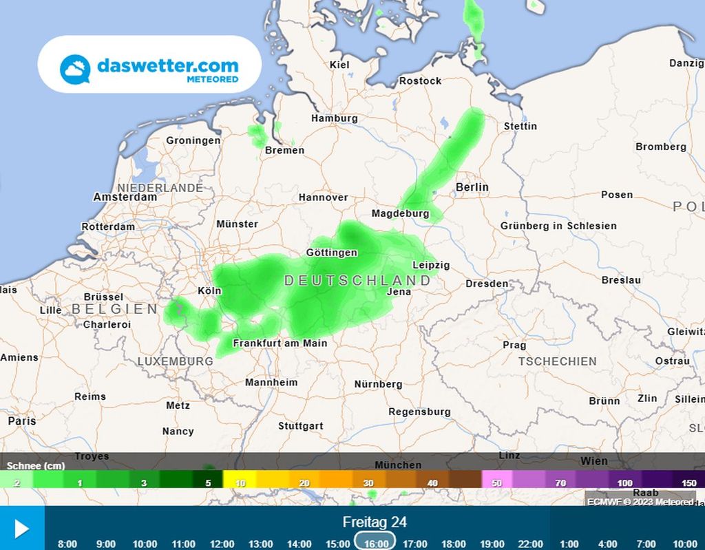 schnee, freitag, winterwetter
