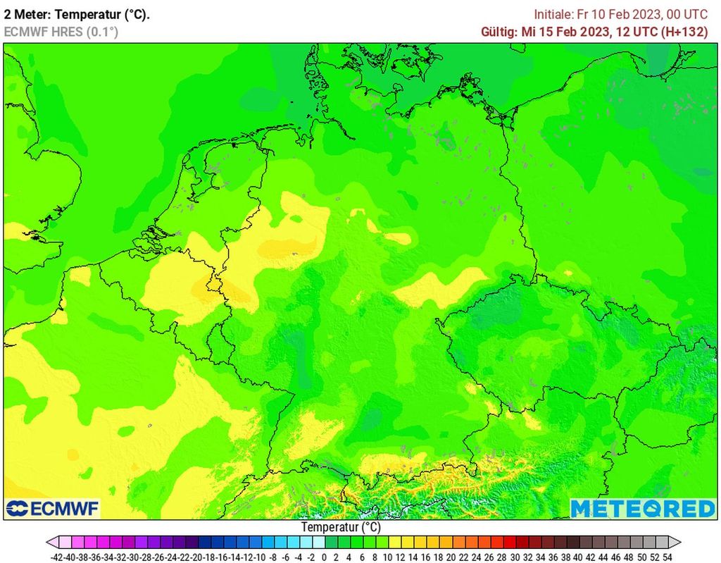 frühling, temperaturen