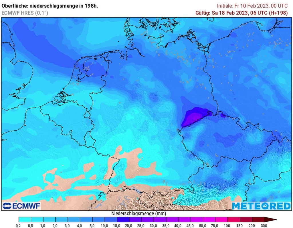 Niederschlag, ecmwf, trocken