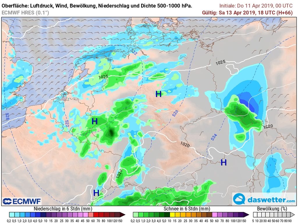 Schnee und Regen dämpfen den Pollenflug Schnee und Regen dämpfen den Pollenflug
