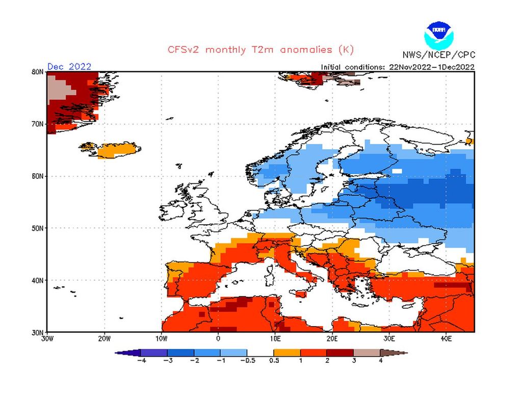 noaa, dezemberprognose, kalt noaa, dezemberprognose, kalt