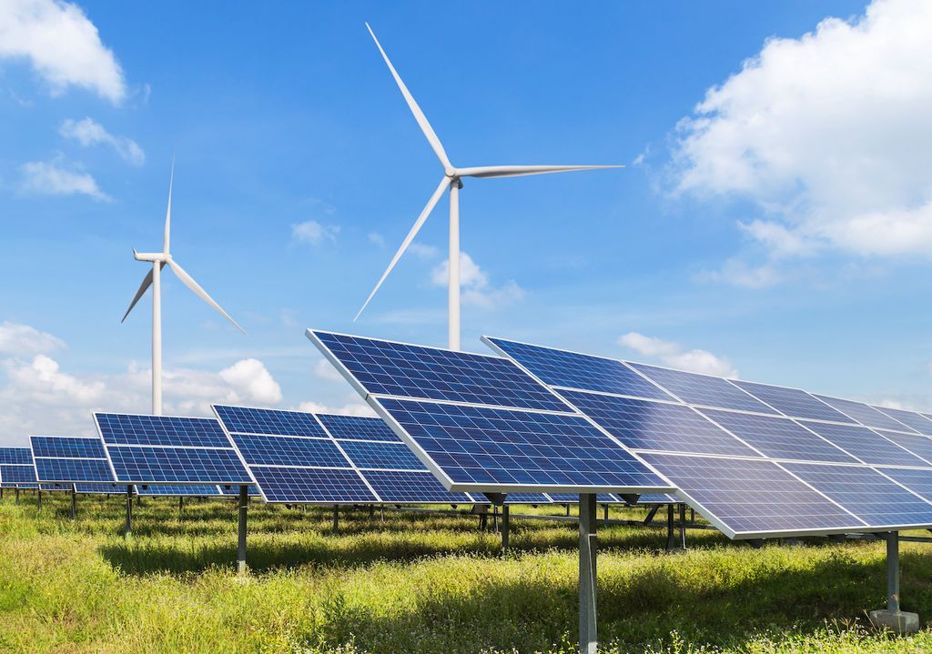 Windkraft und Solarenergie