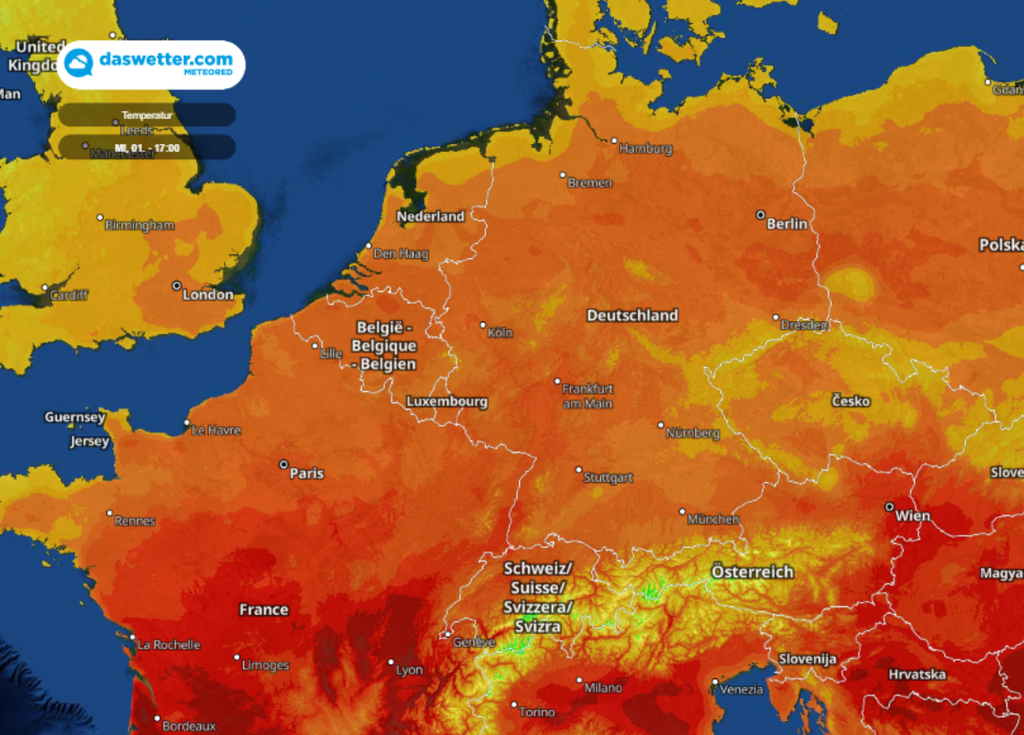 Temperaturen 1. Juni Temperaturen 1. Juni