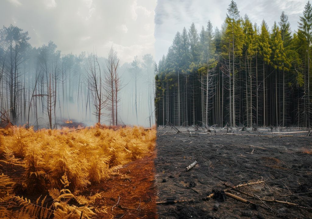 La eliminación de bosques para construir infraestructura de energía verde es un ejemplo de pérdida de vida silvestre al centrarse únicamente en energía renovable.