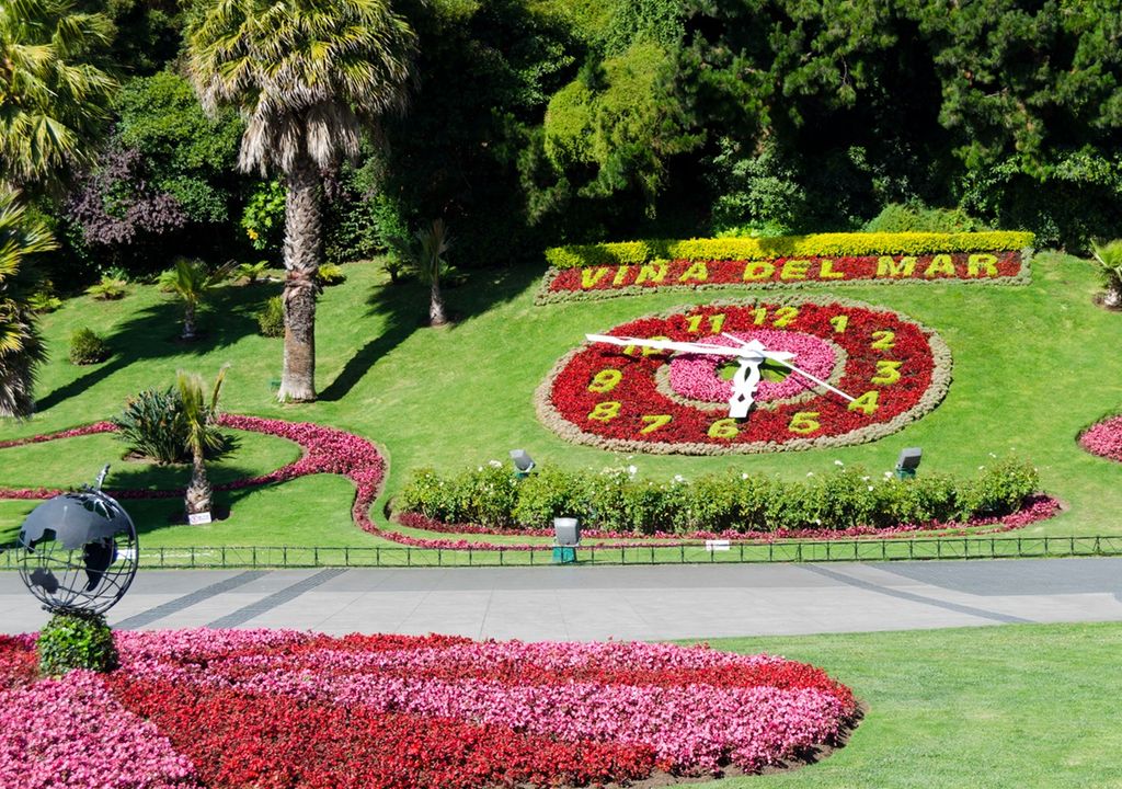 Reloj de flores Viña del Mar Chile Reloj de flores Viña del Mar Chile