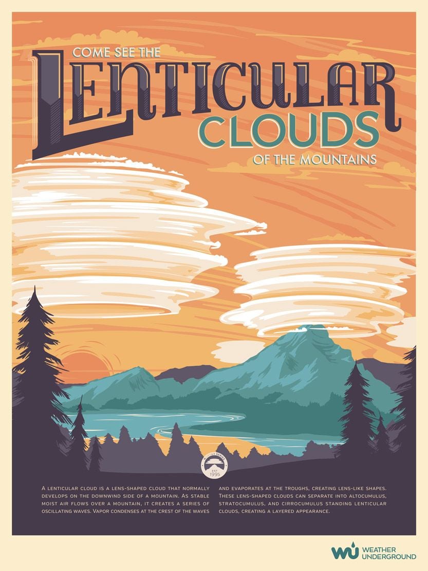 Wunderposter: Nubes Lenticulares