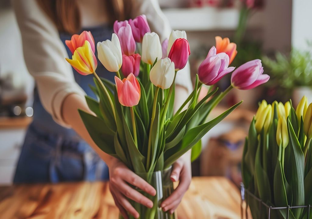 Tulipanes colores Tulipanes colores