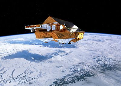 La órbita de CryoSat alcanza los 88°de latitud
