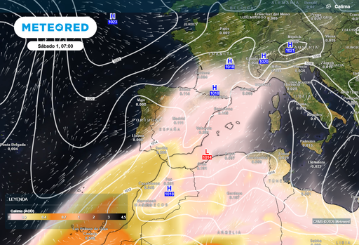 Ya llega la 'nube' de polvo: cinco comunidades del sur y este peninsular tendr&aacute;n cielos saharianos
