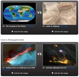Ya quedan cuatro fotos en el concurso eliminatorio de la NASA