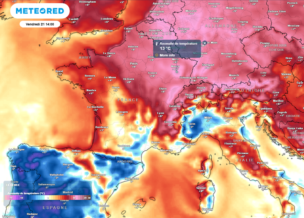 Vendredi après-midi, les températures commenceront à chuter par l'ouest alors que la douceur restera particulièrement marquée au nord-est. Vendredi après-midi, les températures commenceront à chuter par l'ouest alors que la douceur restera particulièrement marquée au nord-est.