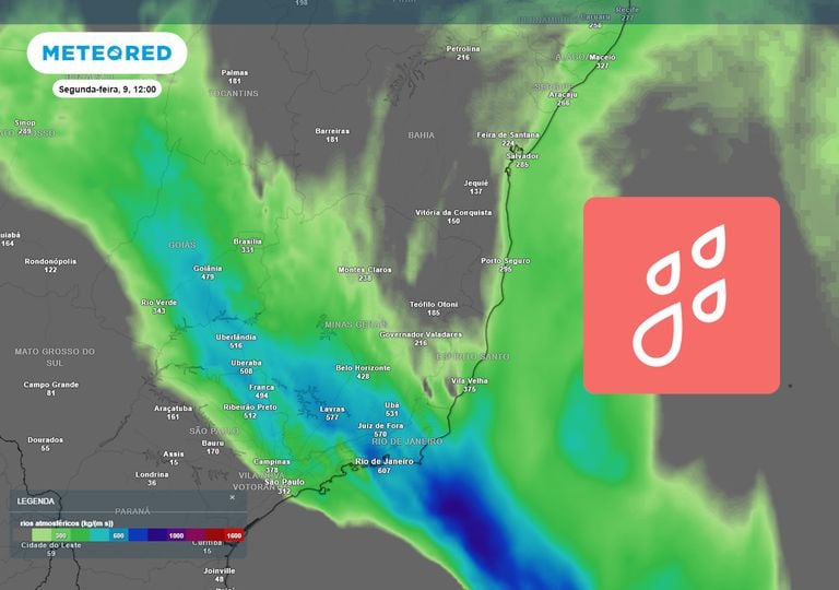 ZCAS est&aacute; confirmada e vai trazer muita chuva em 4 regi&otilde;es do Brasil entre este s&aacute;bado e a quarta-feira