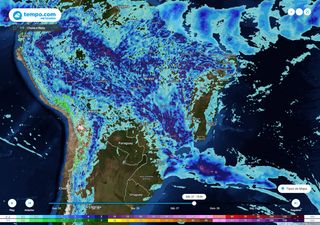 ZCAS se forma e mês termina com muita chuva nas regiões N, CO e SE