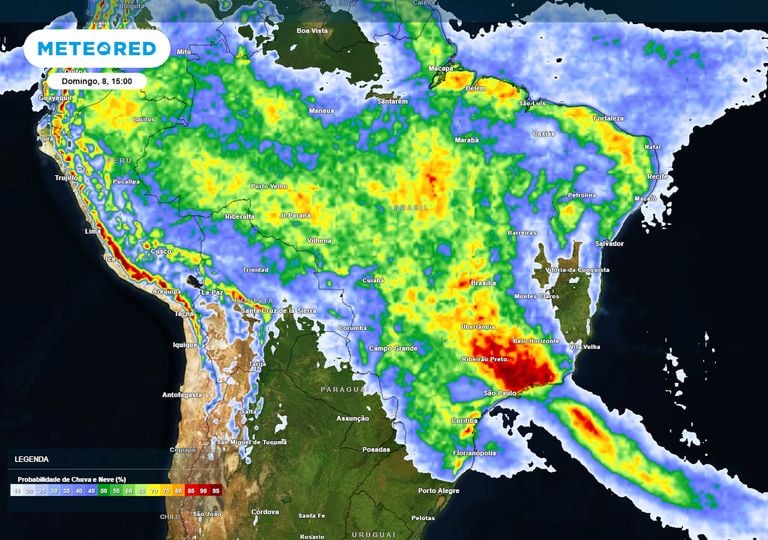 ZCAS vai atuar no Brasil e pode provocar mais de 300 mm entre este s&aacute;bado e a ter&ccedil;a-feira; vejas as &aacute;reas em risco