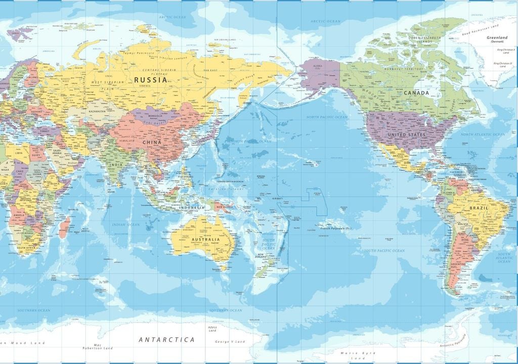 mapa, oceania, austrália mapa, oceania, austrália