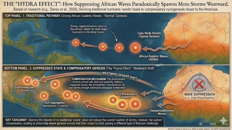 La Zona de Convergencia Intertropical y su papel en la generaci&oacute;n de semillas de huracanes y tormentas tropicales