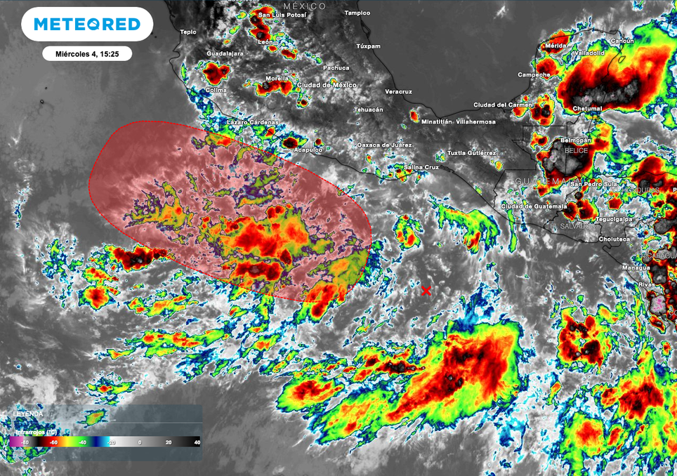 Zona de inestabilidad con 80 % de probabilidad para convertirse en ciclón tropical en el Pacífico Nororiental . Noticias en tiempo real